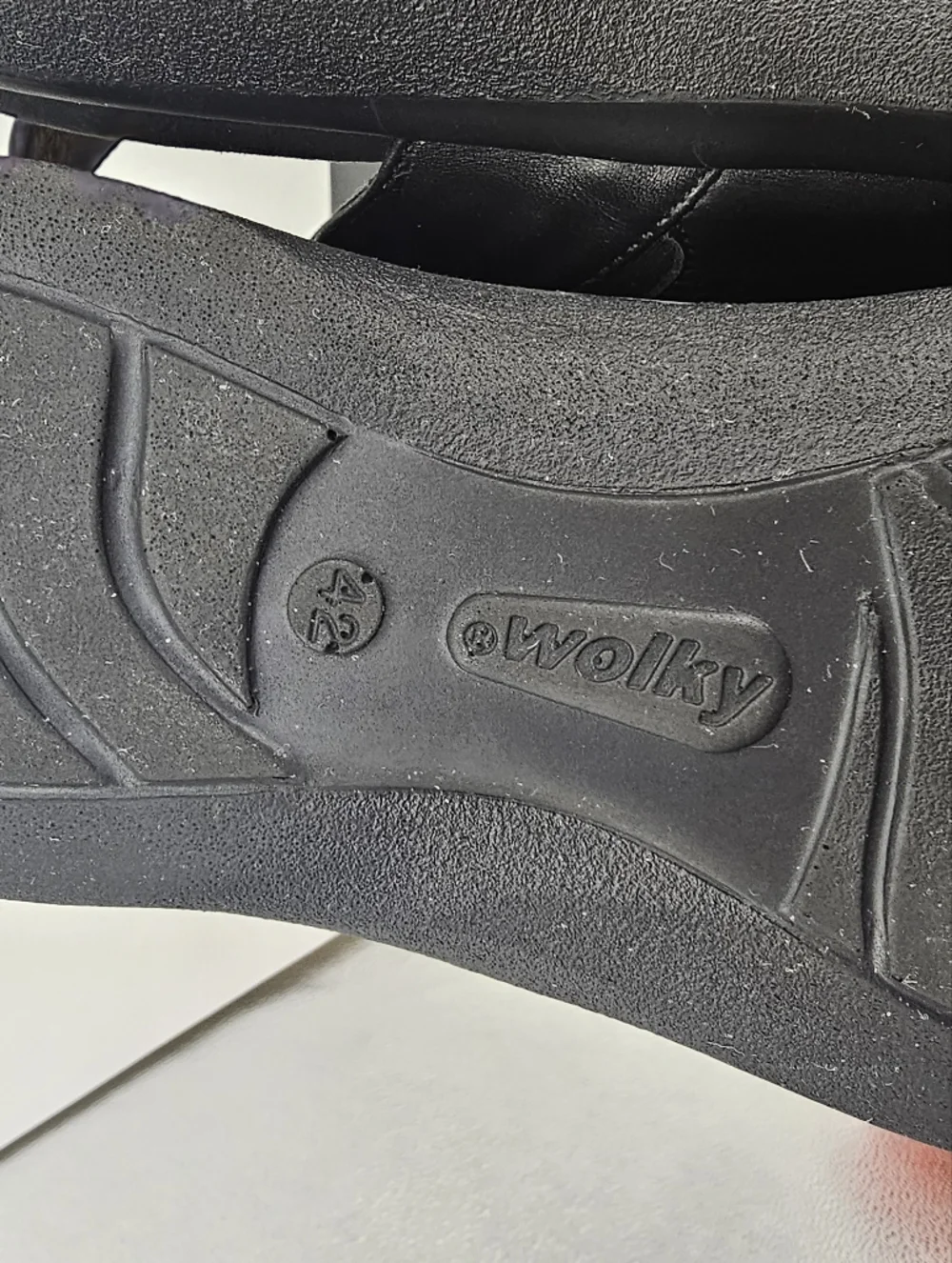 Wolky Nimes Black Sandals Size 42